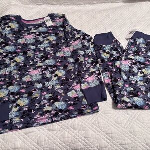 Vera Bradley Chrysanthemum Crush Print Pajama Set L (12-14)